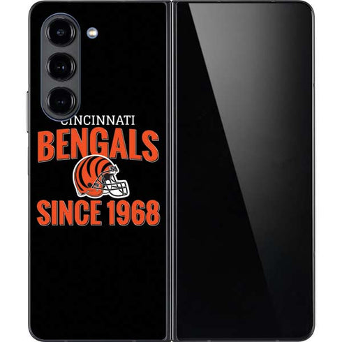 NFL Cincinnati Bengals Helmet Galaxy Z Fold5 5G Skin